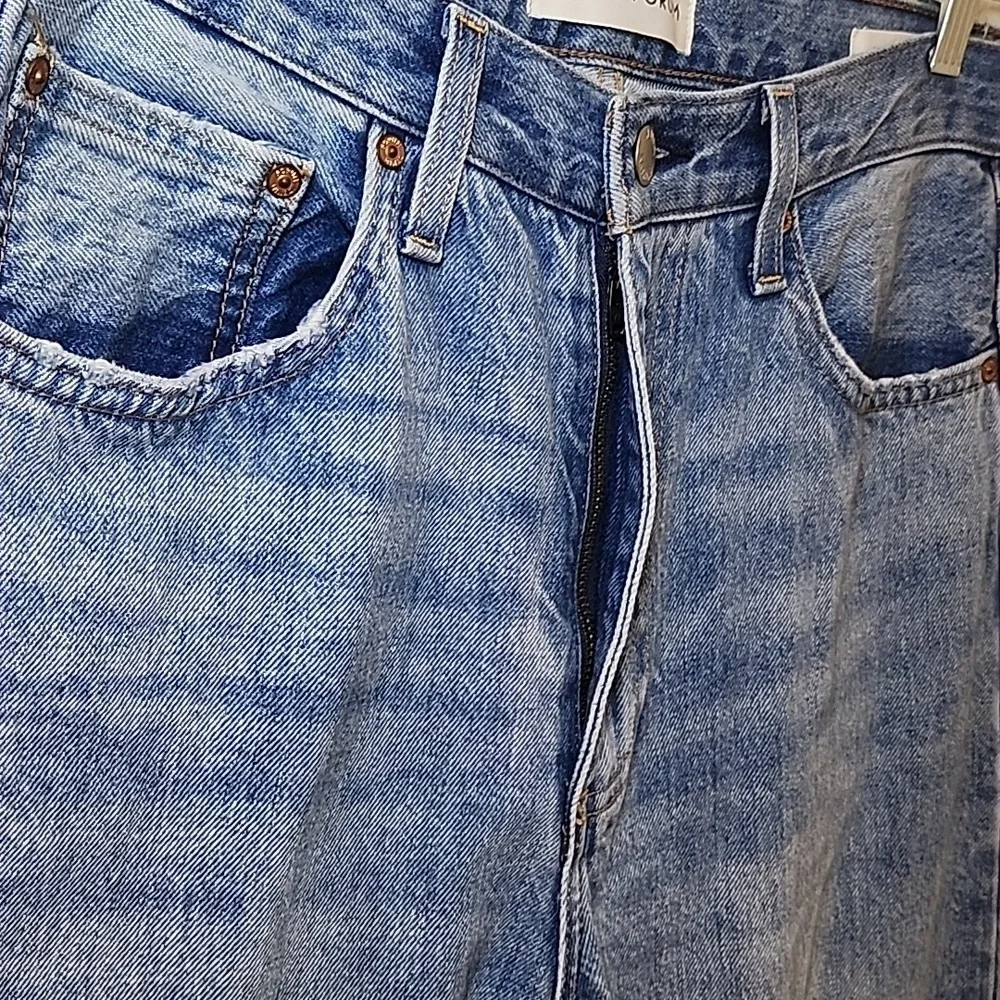 Aritzia 100% Cotton  Denim Forum The '90S Iggy Lo-Rise Baggy Jeans Size 27 - Picture 7 of 16